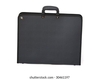 Picture Of Black Portfolio Case On White Background