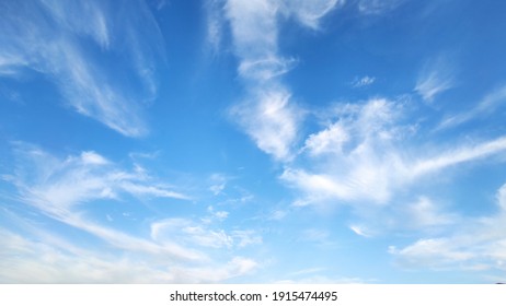 A Picture Of The Blue Sky And Clouds