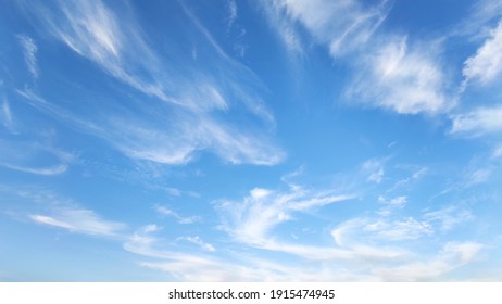 A Picture Of The Blue Sky And Clouds