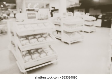 Picture blurred  for background abstract and can be illustration to article of supermarket shelf - Shutterstock ID 563314090