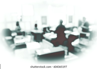 Picture blurred  for background abstract and can be illustration to article of business meeting - Shutterstock ID 604365197