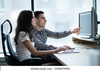 Picture Of Business People Working Together In Office