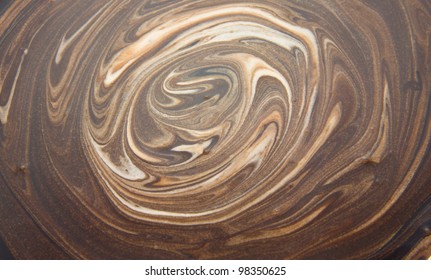 Picture of chocolate texture mixed with some icrecream