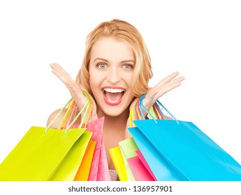 3,845 Crazy woman shopping bags Images, Stock Photos & Vectors ...