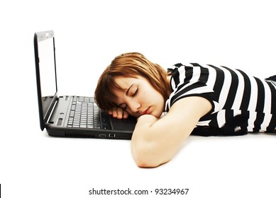 Picture Cute Teenage Girl Sleeping On Stock Photo (Edit Now) 93234967