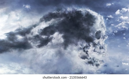 A picture of the dark cloud in the shape of skull
