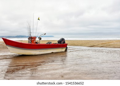 Picture Of A Dory Boat In Pacific City, Oregon, USA.