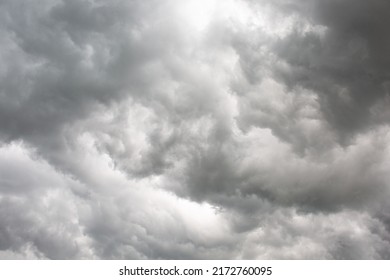 Picture Dramatic Clouds. Portrait Size.