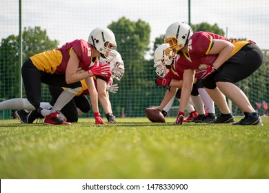 Picture of female team playing rugby on playground - Powered by Shutterstock