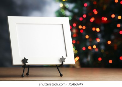 Picture Frame With Christmas Tree.