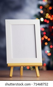 Picture Frame With Christmas Tree.