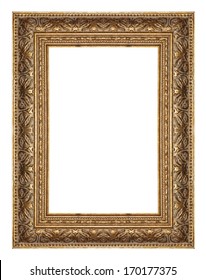 Picture Frame Gold Wood Frame White Stock Photo (Edit Now) 170177375