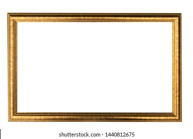 Picture frame or Portrait frame isolated on white background.Clipping path.