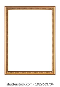 picture frame. Wooden frame gold frame