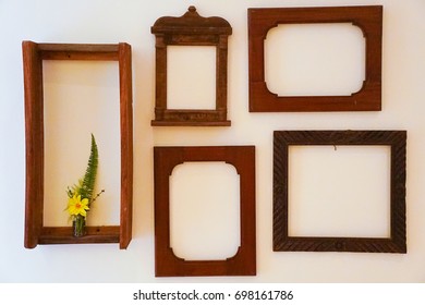 Picture  Frames Empty On Wall