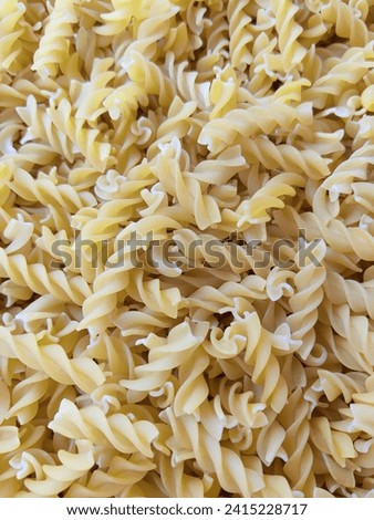 A picture of freshly made Pasta ready to be cooked 