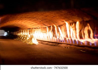 Picture From Glass Blower Factory , Glassworks Glass Manufacturing Process 