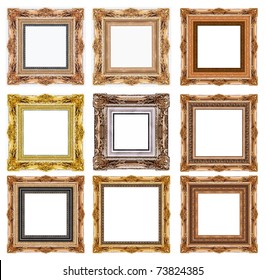 Picture Gold Frame On White Stock Photo 73824385 | Shutterstock