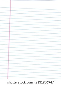 Picture Of Lined Paper. The College Ruled Paper Is Neatly Pressed With Little To No Creases.