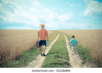 Picture Man Boy Walking Away On Stock Photo 312186806 | Shutterstock