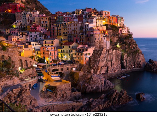 Picture Manarola La Spezia City Small Stock Photo Edit Now