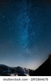 Picture Of The Milky Way With View Into The Simmen Valley 