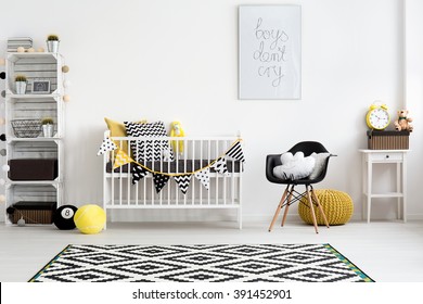 Picture Of A Modern Baby Room Designed In Scandi Style