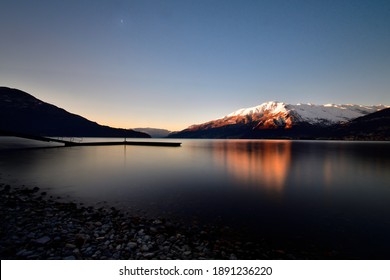 Picture of Monte Bregagno taken from the Domaso shore on the Como lake. - Powered by Shutterstock