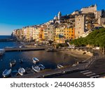 Picture of portovenere city La Spezia at sunny day, Italy