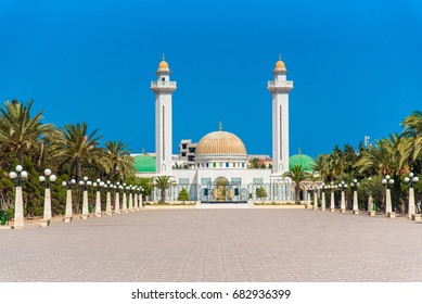 Picture For Postcards. Mausoleum Of Habib Bourgiba, The First President Of The Republic Of Tunisia. Monastir