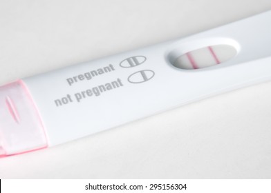 Picture of a pregnancy test with pregnant results