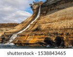 Picture Rock Boat Cruise; Munising, Michigan; Bridalveil Falls