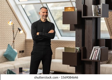 Picture Of Ryan Giggs In The Penthouse Apartment At Stock Exchange Hotel, Manchester.
Pic Copyright Phil Tragen 2019