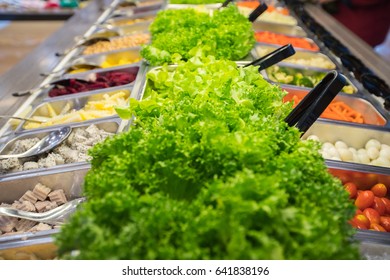 Picture Of Salad Bar In Supermarket