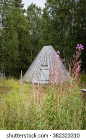 Picture Of Sami Buildings In Sapmi, Swedish Lapland