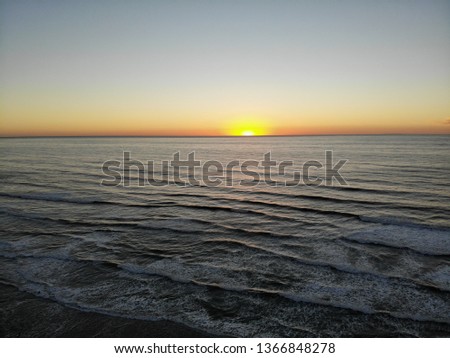Picture of sunset in Delmar San Diego California.