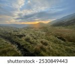 Picture of Sunset following descent from Cadair Idris in the Southern part of the Snowdonia National Park.