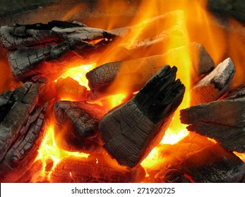 Picture Thermal Energy From The Flame And Charcoal