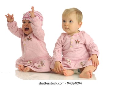 Picture Of Two Little Girls Wearing Same Dress