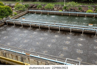 picture of Waste Water Aeration pond treatment