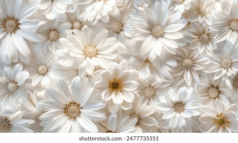 picture White flower group surface, beautiful pattern - Powered by Shutterstock