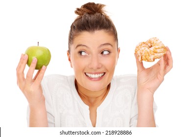 Diet Choose Apple Images, Stock Photos & Vectors | Shutterstock