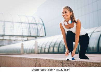 Picture of young attractive happy fitness woman - Powered by Shutterstock