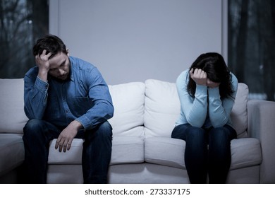 Picture Of Young Couple Having Difficulties In Relationship