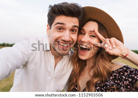 Picture Young Happy Cute Loving Couple Stock Photo Edit Now