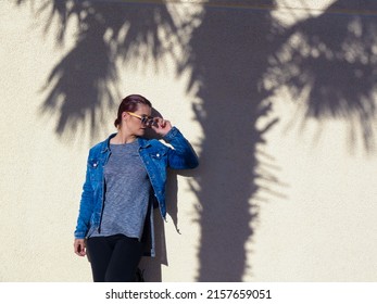 A Picture Of A Young Woman In Urban Fashion Shoot