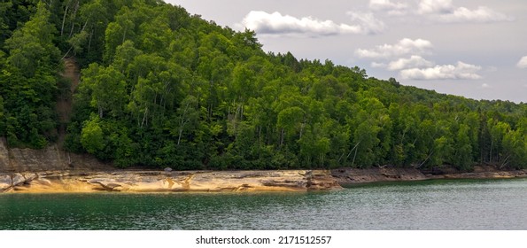 Pictured Rocks National Lakeshore Park In Michigan's Upper Peninsula