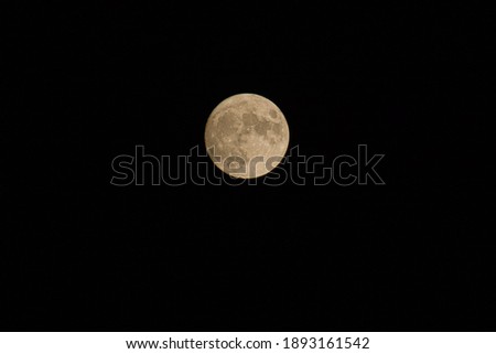 Image, Stock Photo The moon in the night sky