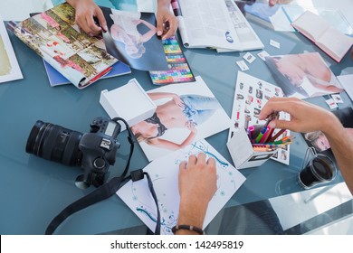 Pictures of photos and magazines used by photo editors - Powered by Shutterstock