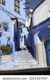 Pictures I took in the blue city, Chefchaouen, Morocco - Shutterstock ID 2311567437